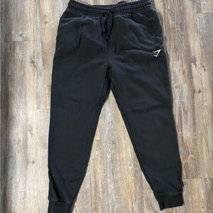 Gymshark Black Joggers with Logo Men Large